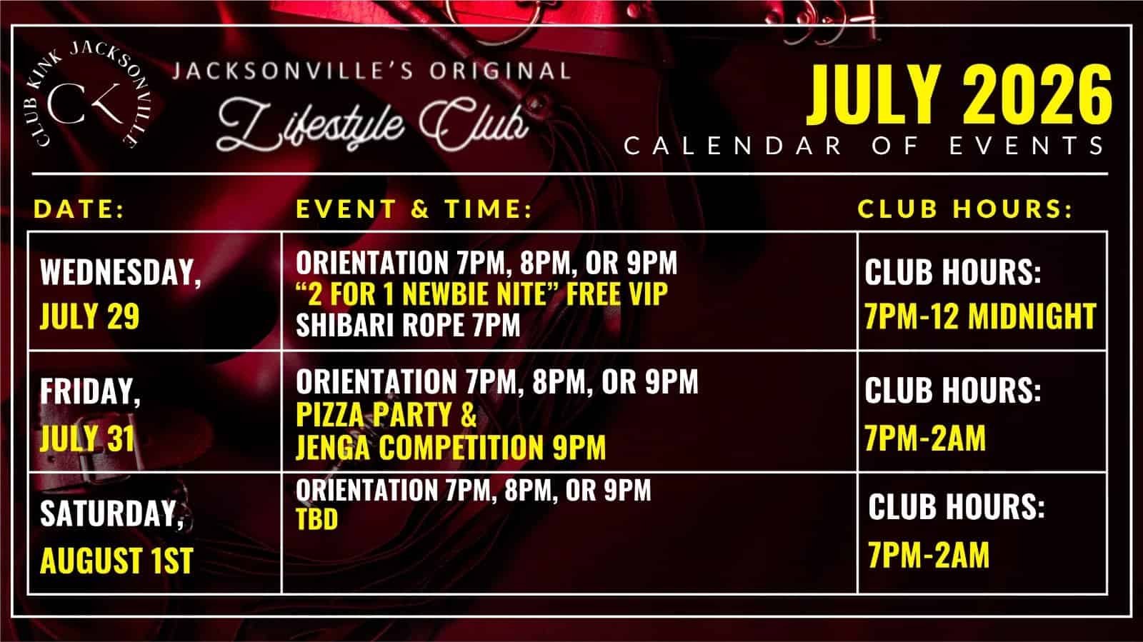 July 29 Aug 1